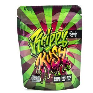 Flor CBD Krippy Kush compacta 3.5g aroma terroso