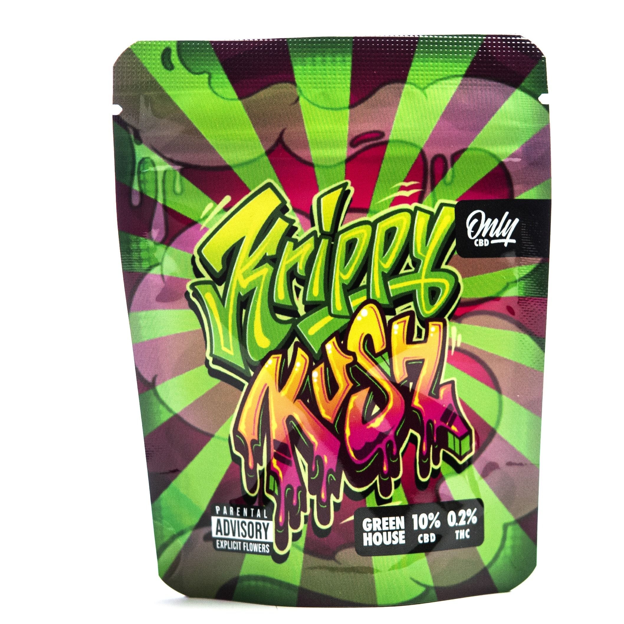 Flor CBD Krippy Kush compacta 3.5g aroma terroso