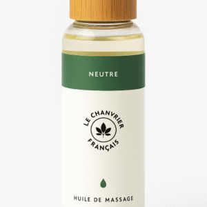 Aceite de masaje CBD neutro Le Chanvrier Français sin perfume 100ml