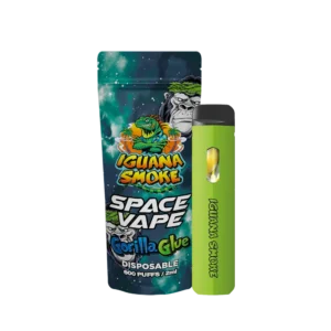 Vaper desechable 10-OH 90% Space Vape sabor Gorilla Glue con packaging visible