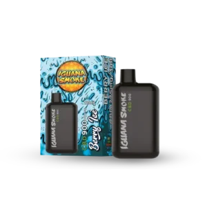 Dispositivo y caja del Iguana Smoke CBD 900 Berry Ice – 3ml