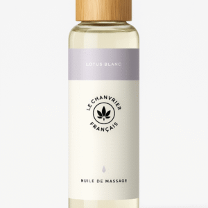 Aceite de masaje CBD loto blanco Le Chanvrier Français 100ml