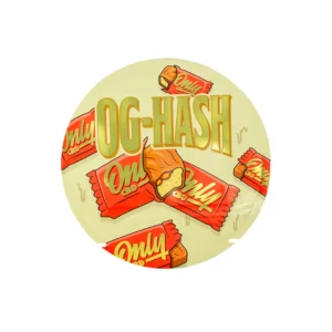 Envase oficial OG Hash CBD de Only CBD con diseño retro tipo chocolatina