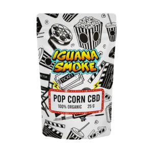 Pop Corn CBD Iguana Smoke 25g envase original 100% orgánico