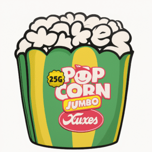 envase flores de CBD Jumbo Green Sour 25g Xuxes Popcorn