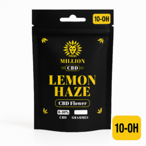 Envase Million CBD Lemon versión 10-OH, flor de cáñamo con CBD