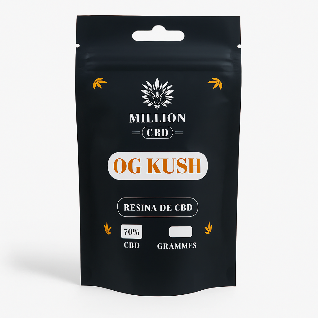 Hash CBD OG Kush 70% – Million CBD en envase hermético