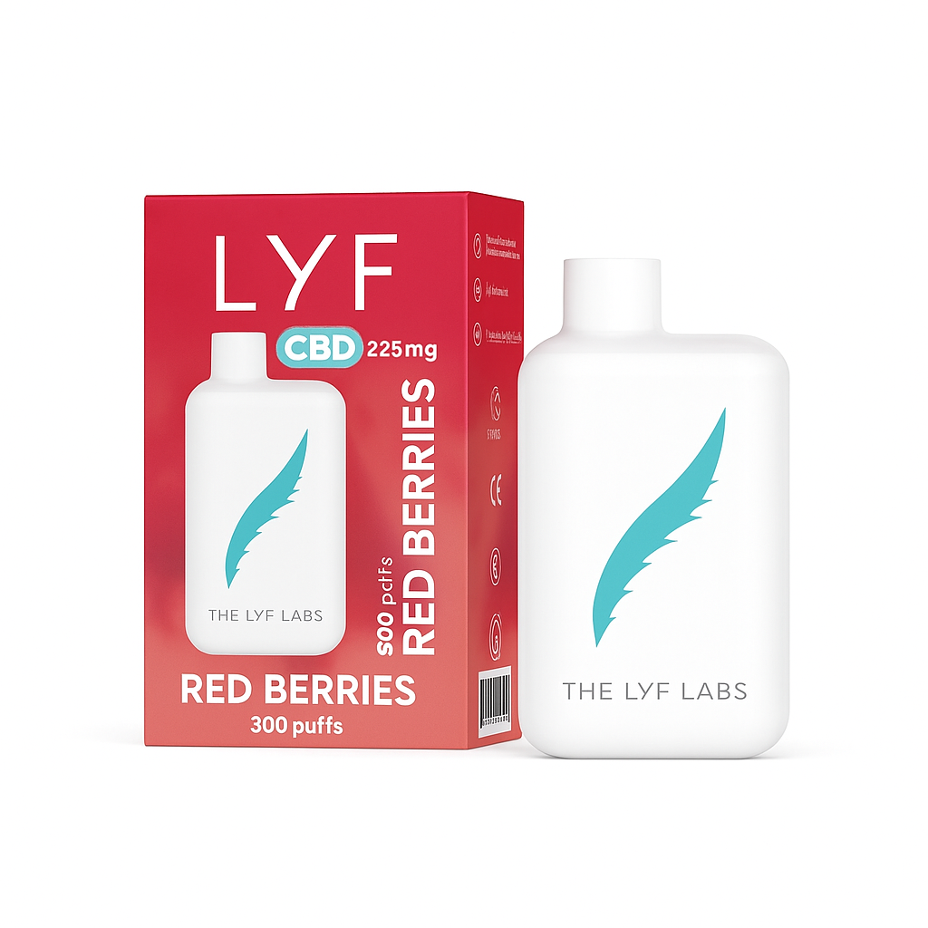LYF Pod Pocket CBD Red Berries 3ml – Vaper desechable 225 mg