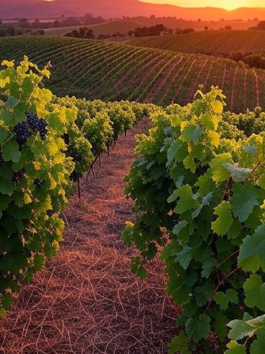 Viñedos en Requena al atardecer – Tierra de vinos y CBD Perejil