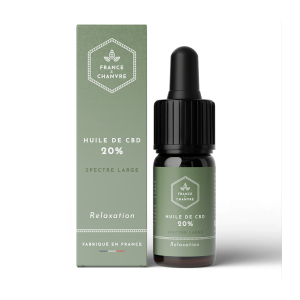 Aceite CBD 20% Le Chanvrier Francais en frasco de 10 ml con gotero