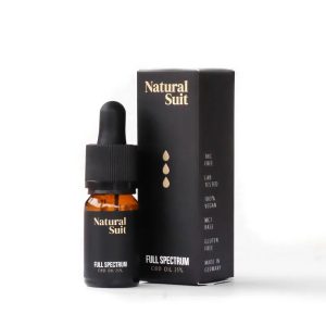Aceite CBD 25% Full Spectrum Natural Suit 10 ml con caja y frasco