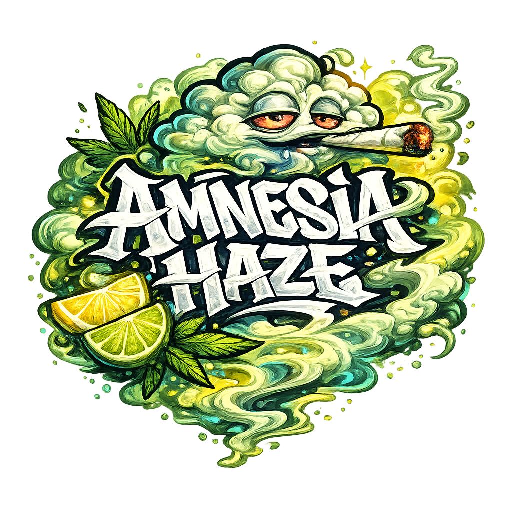Gr?fico Amnesia Haze Naturwest CBD para cabecera de marca