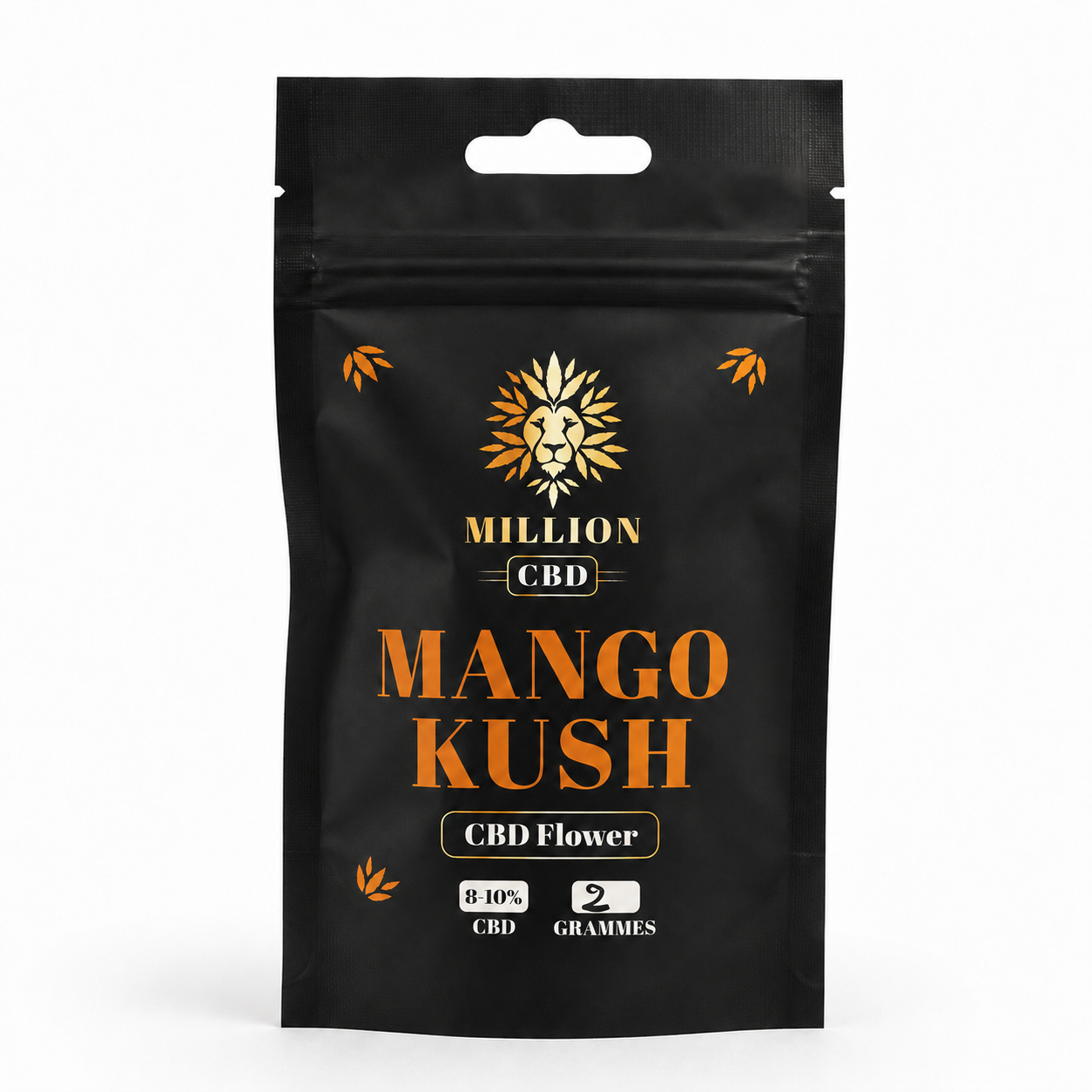 Envase Mango Kush CBD Flower Million CBD 2 g