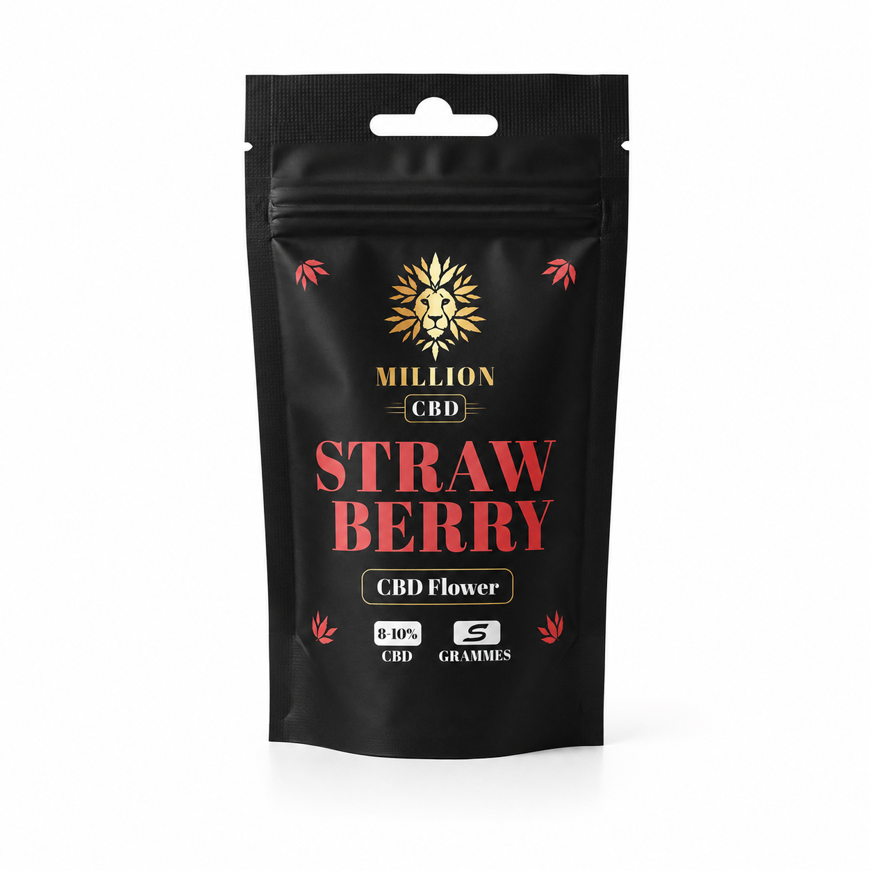 Envase Strawberry CBD Flower Million CBD 5 g