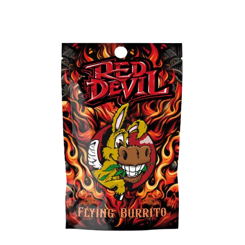 Envase Red Devil Flying Burrito hash CBD
