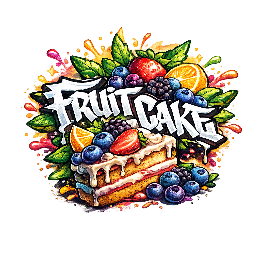 Gr?fico Fruit Cake Naturwest CBD para cabecera de marca