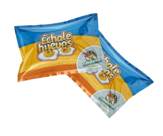 Envases Echale Huevos CBD de Golos Ibiza sobre fondo transparente