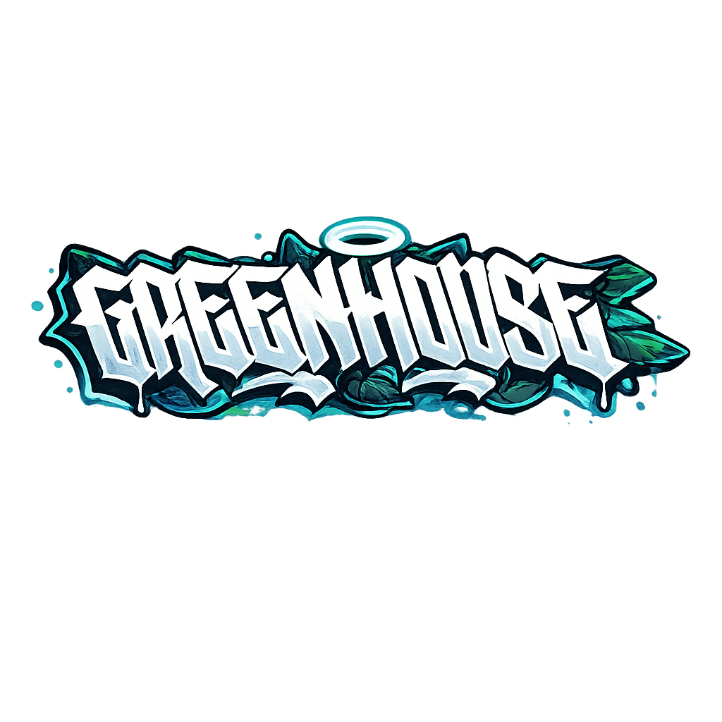 Gr?fico Greenhouse Naturwest CBD para cabecera de marca