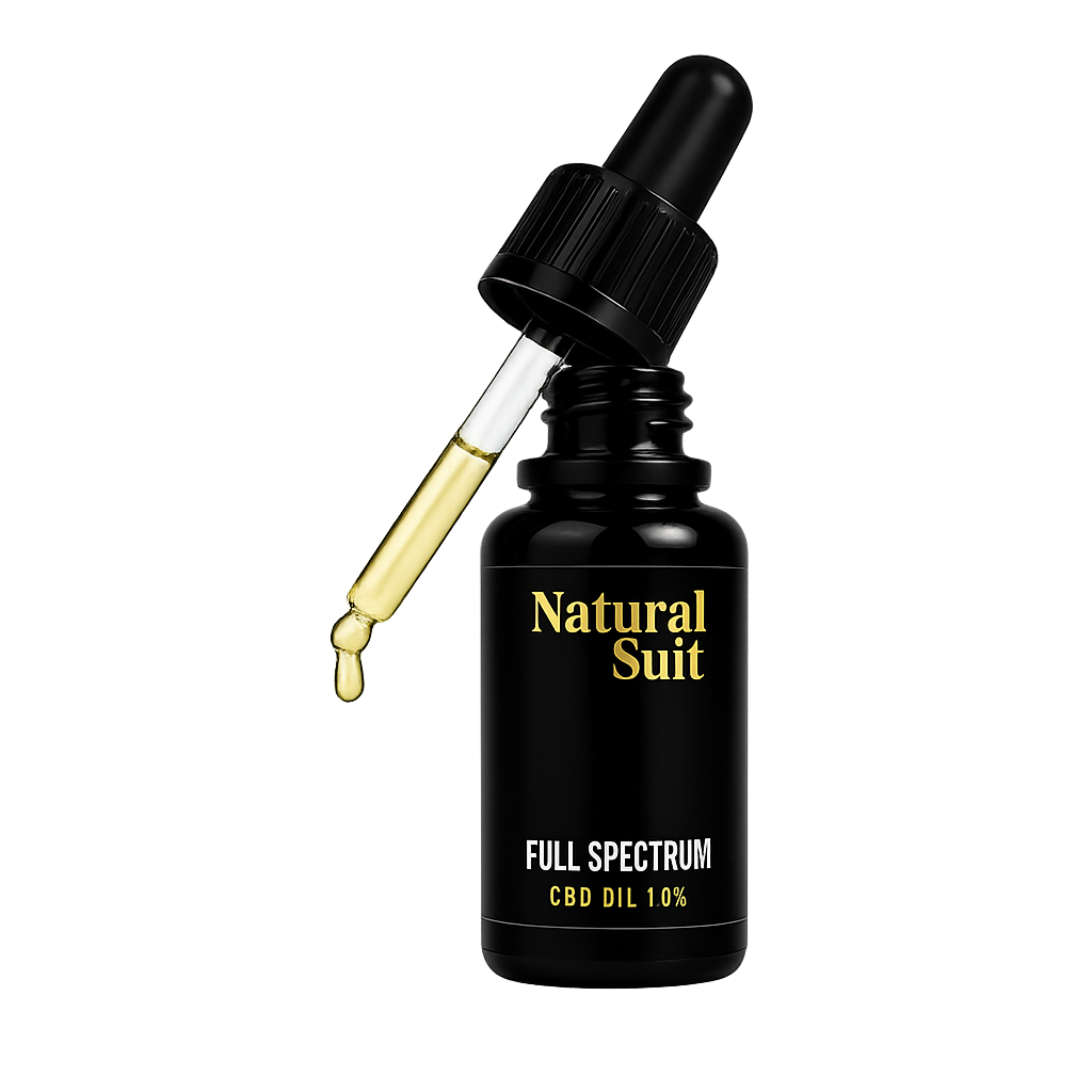 Natural Suit aceite CBD Full Spectrum frasco cuentagotas