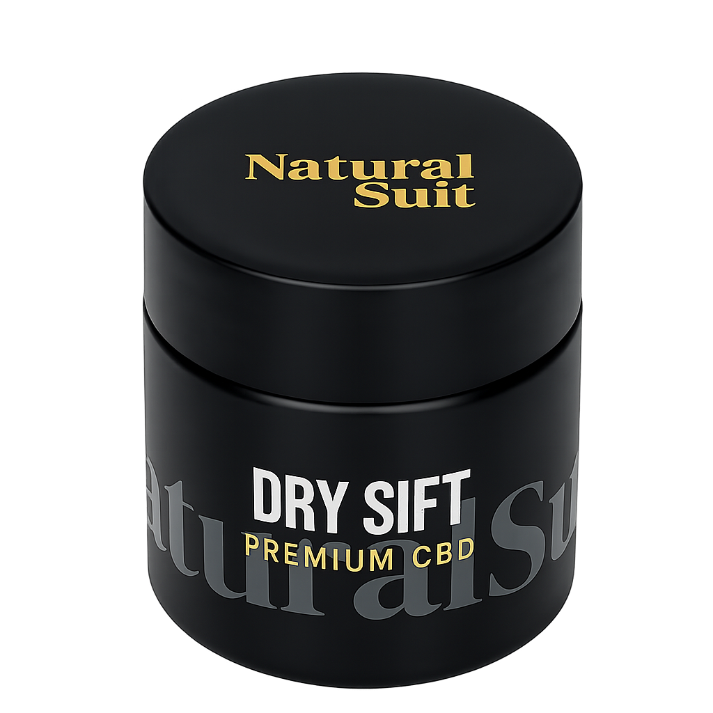 Natural Suit Dry Sift Premium CBD bote negro