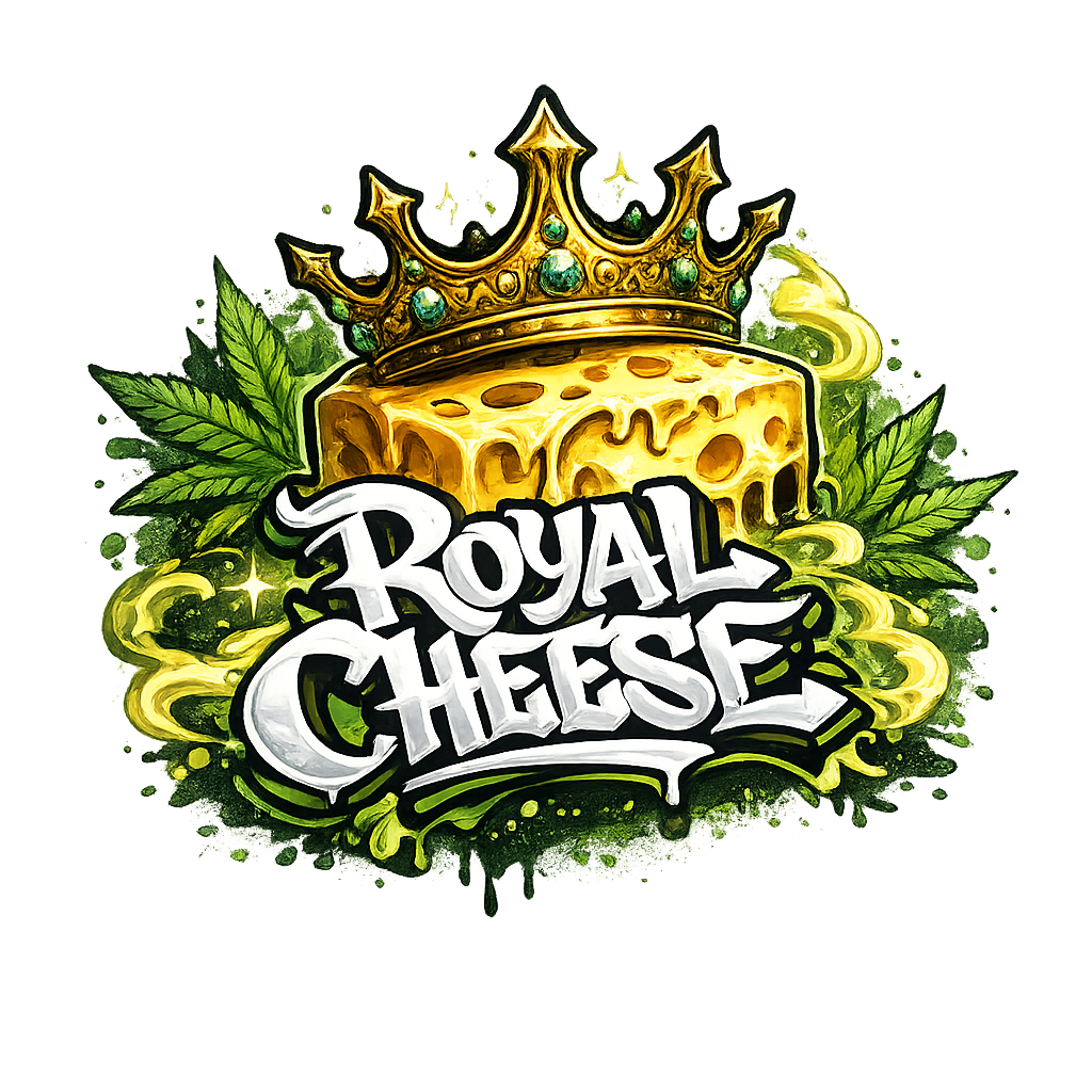 Gr?fico Royal Cheese Naturwest CBD para cabecera de marca