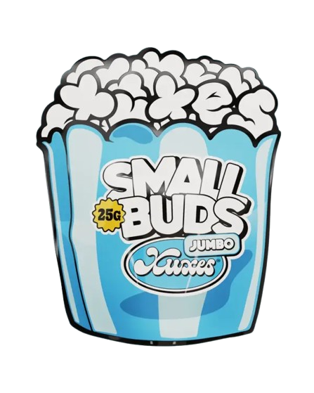 Envase Jumbo Blue Candy Xuxes flores CBD 25 g sin fondo