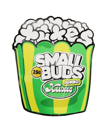 Envase Jumbo Green Sour Xuxes flores CBD 25 g sin fondo