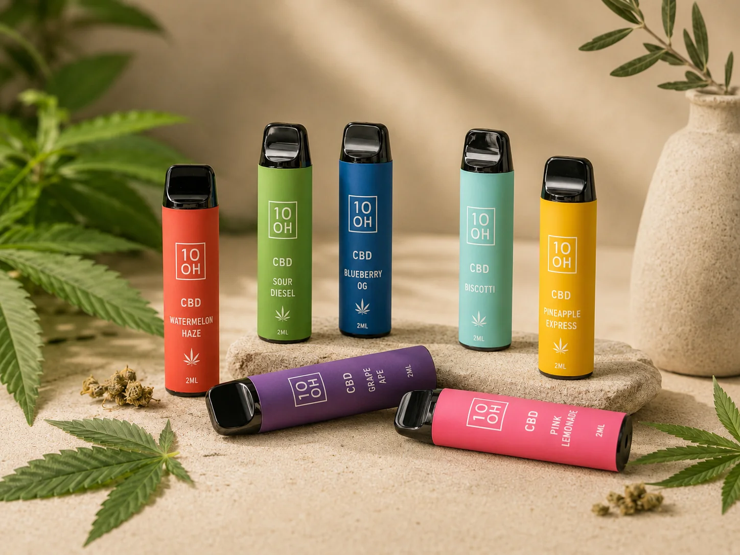 Vaporizadores CBD de colores